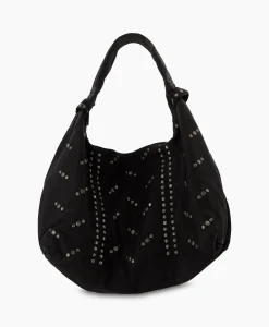 Discount Crossbody Tas Maxi Dandy Rivet Washed Black Zwart Dames Tassen