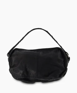 Fashion Crossbody Tas Helena Rivet Washed Black Zwart Dames Tassen