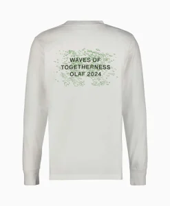 Hot Longsleeve Waves Of Togetherness Off White Heren T-Shirts