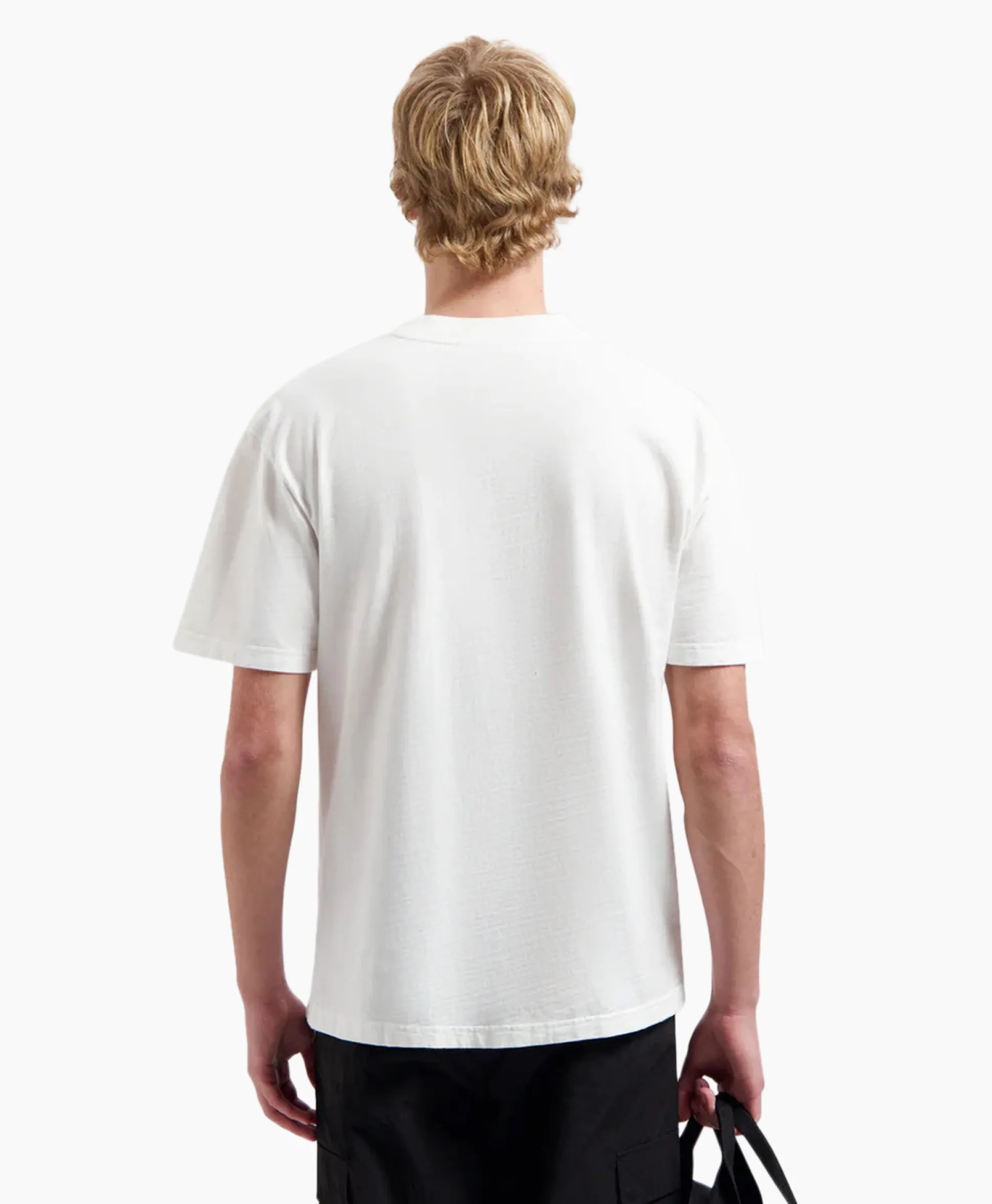 Clearance T-Shirt Korte Mouw Watercolor Logo Slub Off White Heren T-Shirts