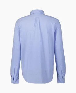 Discount Overhemd Oxford Mesh Licht Blauw Heren Overhemden