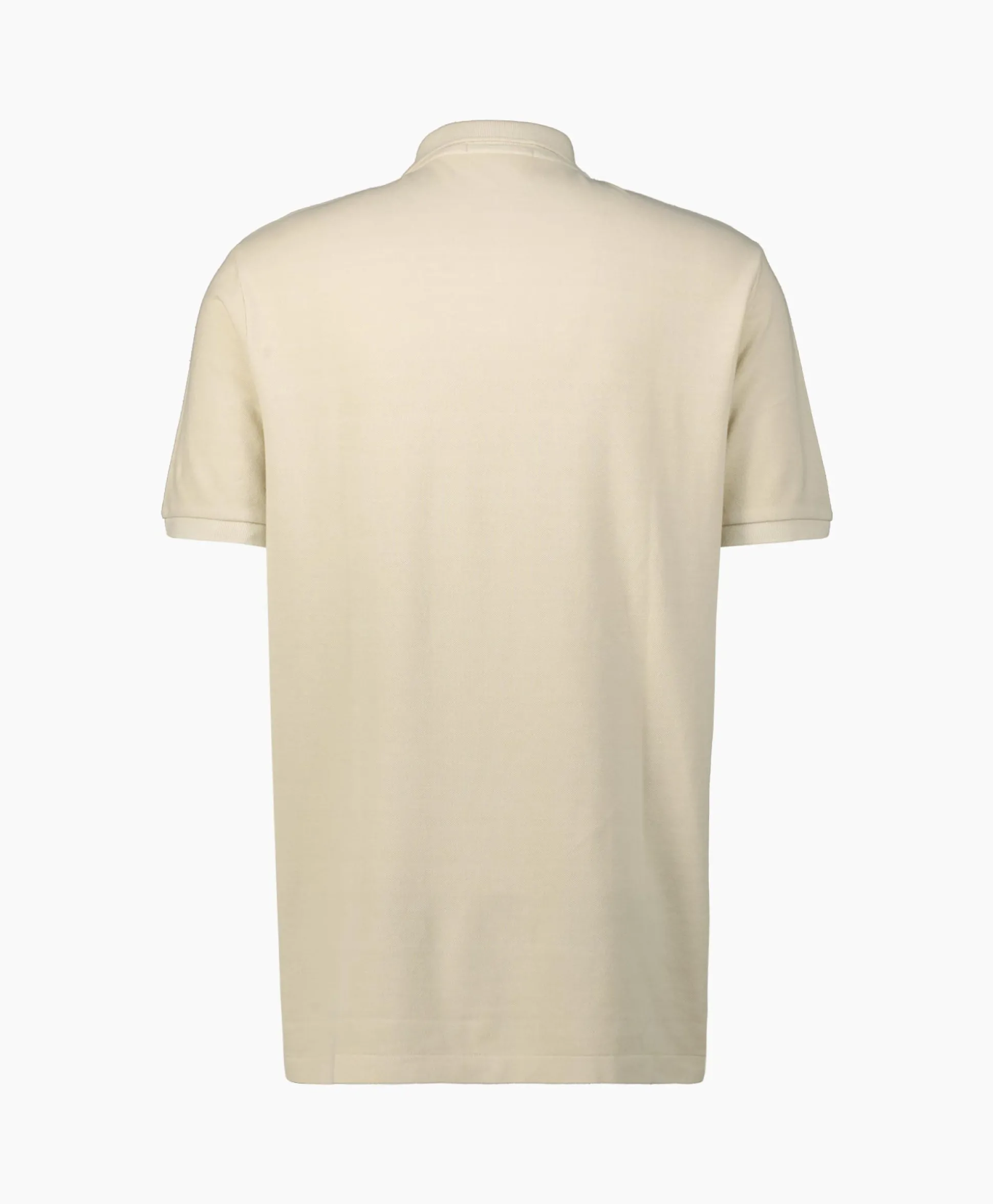Clearance Polo Cotton Garment Dyed Ecru Heren Polo's