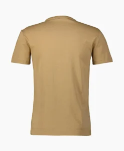 Best Sale T-Shirt Korte Mouw Short Sleeve Beige Heren T-Shirts
