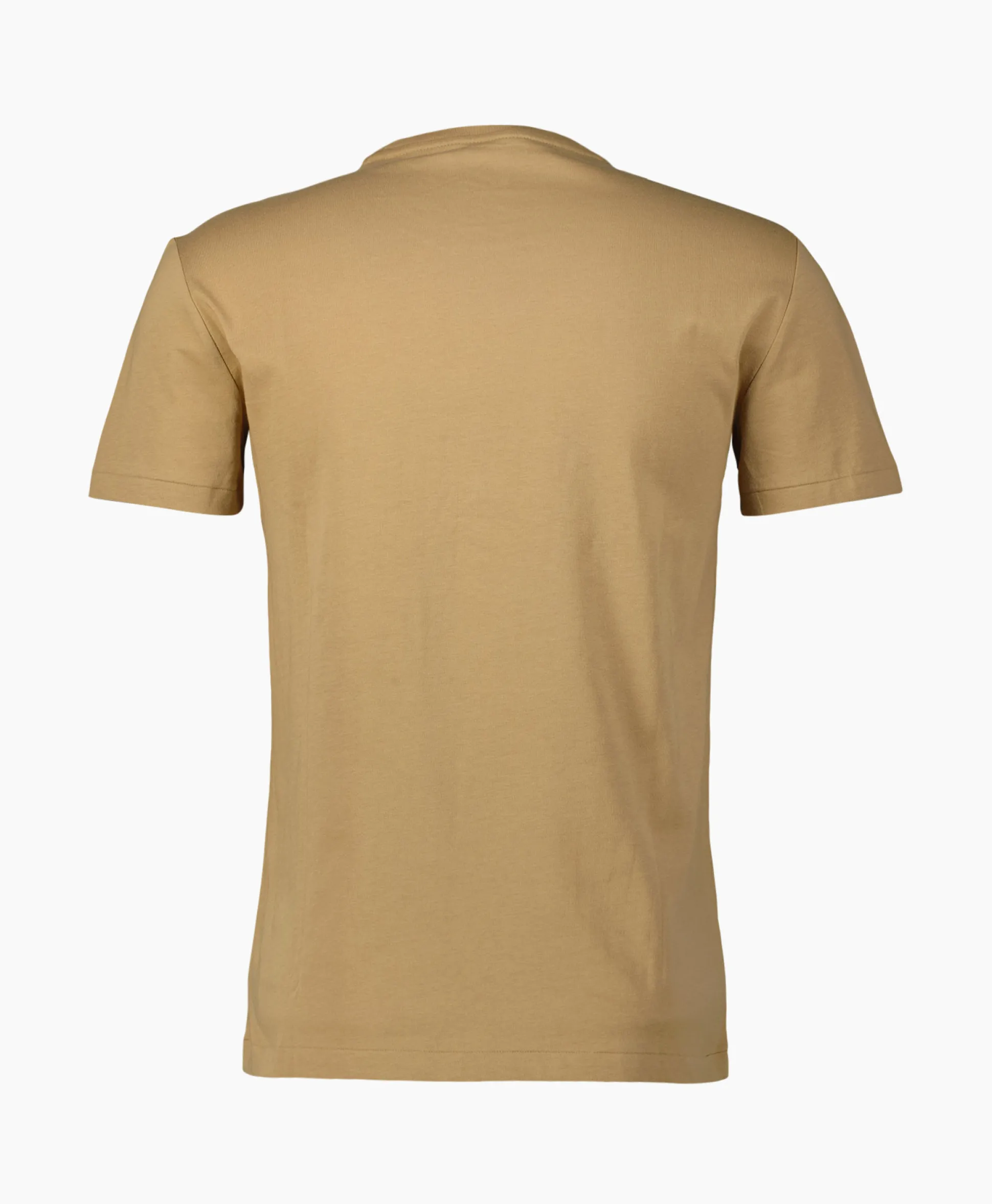 Best Sale T-Shirt Korte Mouw Short Sleeve Beige Heren T-Shirts