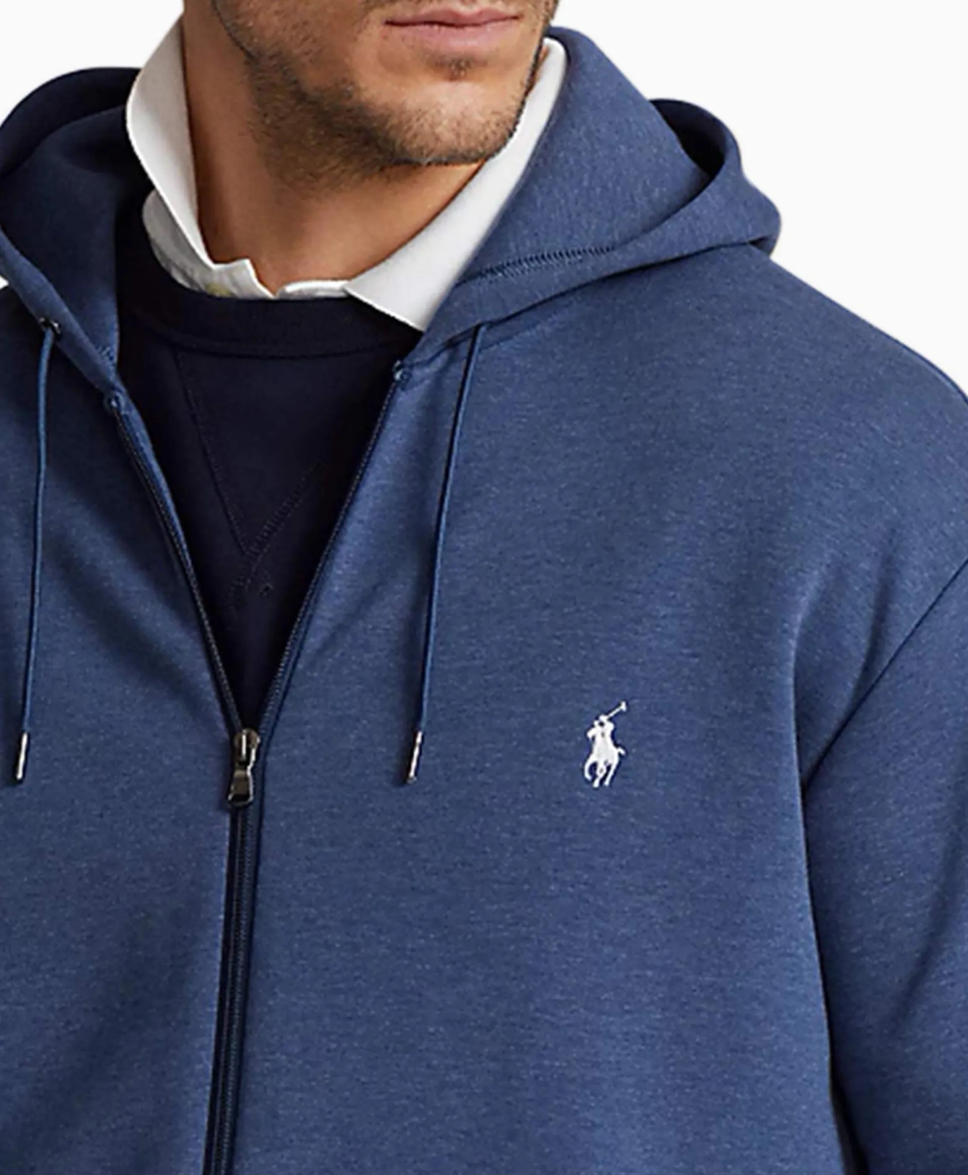 Clearance Vest Polo Logo Blauw Heren Vesten