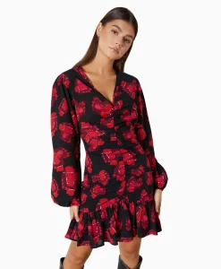 Online Mini Jurk Sisi Rood Dames Bruiloftskleding