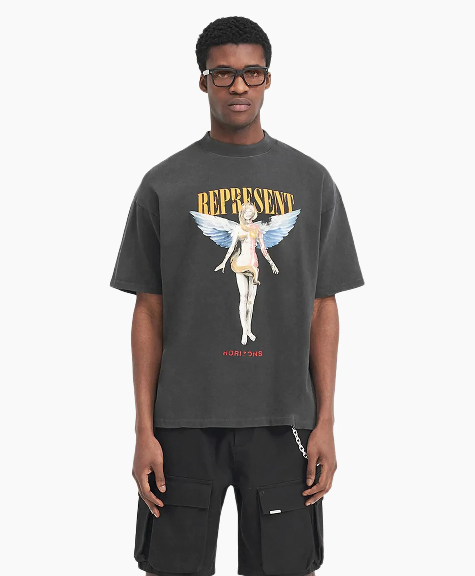 Store T-Shirt Korte Mouw Rebornzwart Heren T-Shirts