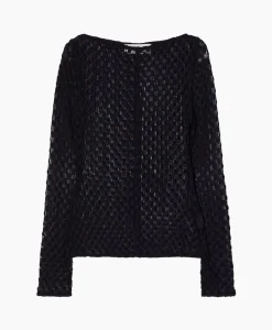 Discount Rohe Top Lace Zwart Dames T-Shirts & Tops