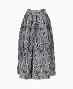 Online Midi Rok Divonne Grijs Dames Rokken