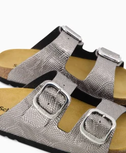 Best Sandaal F31526 Zilver Dames Sandalen