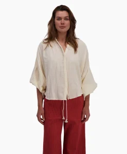 Discount Blouse Balloon Resort Beige Dames Blouses