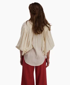 Discount Blouse Balloon Resort Beige Dames Blouses