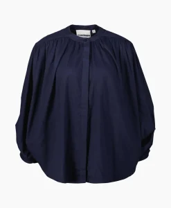 Hot Blouse Balloon Donker Blauw Dames Blouses