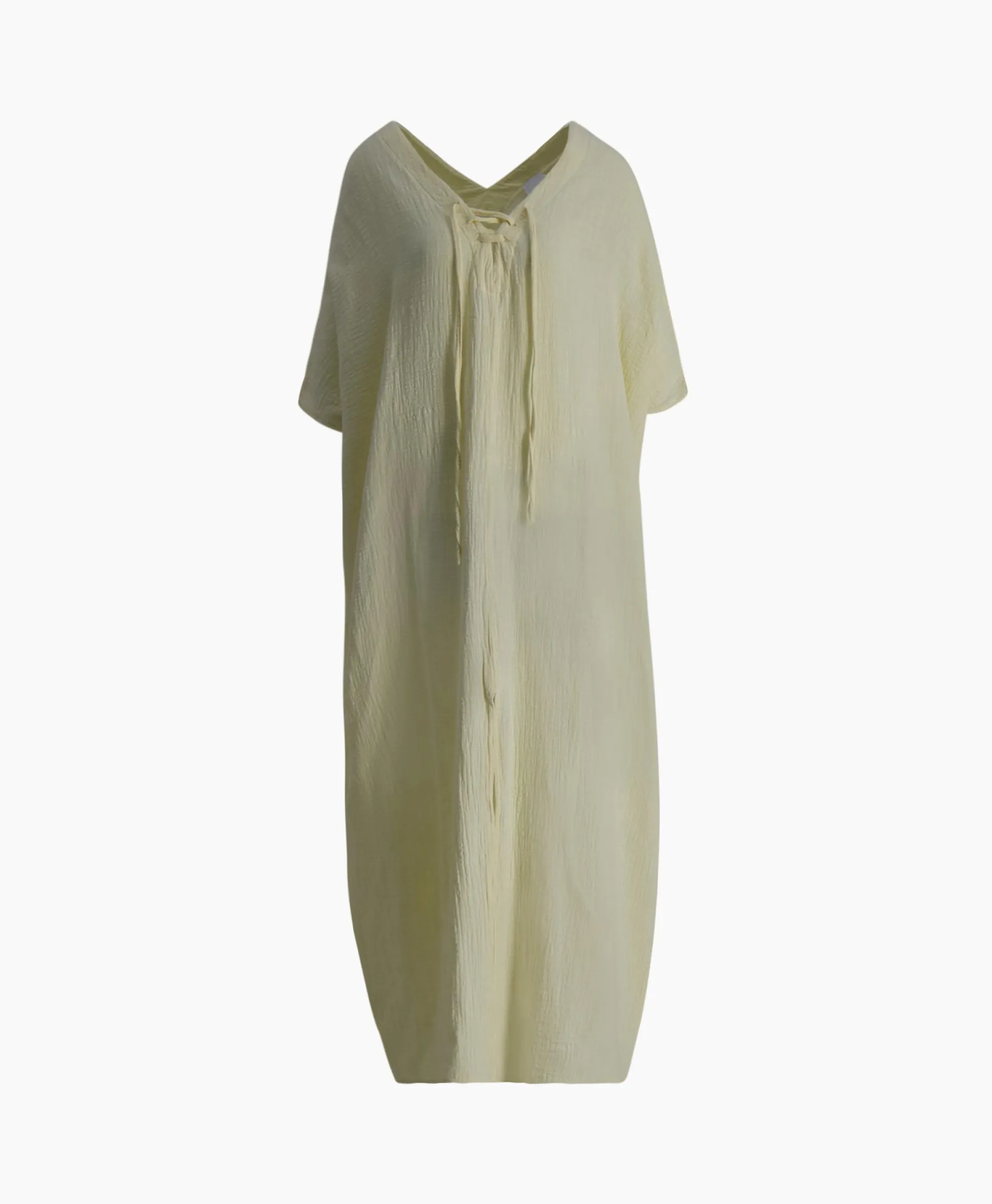 Discount Maxi Jurk Monoi Bamboo Licht Geel Dames Jurken