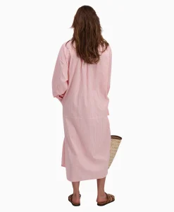 Online Maxi Jurk Penelope Woven Striped Rose Dames Jurken