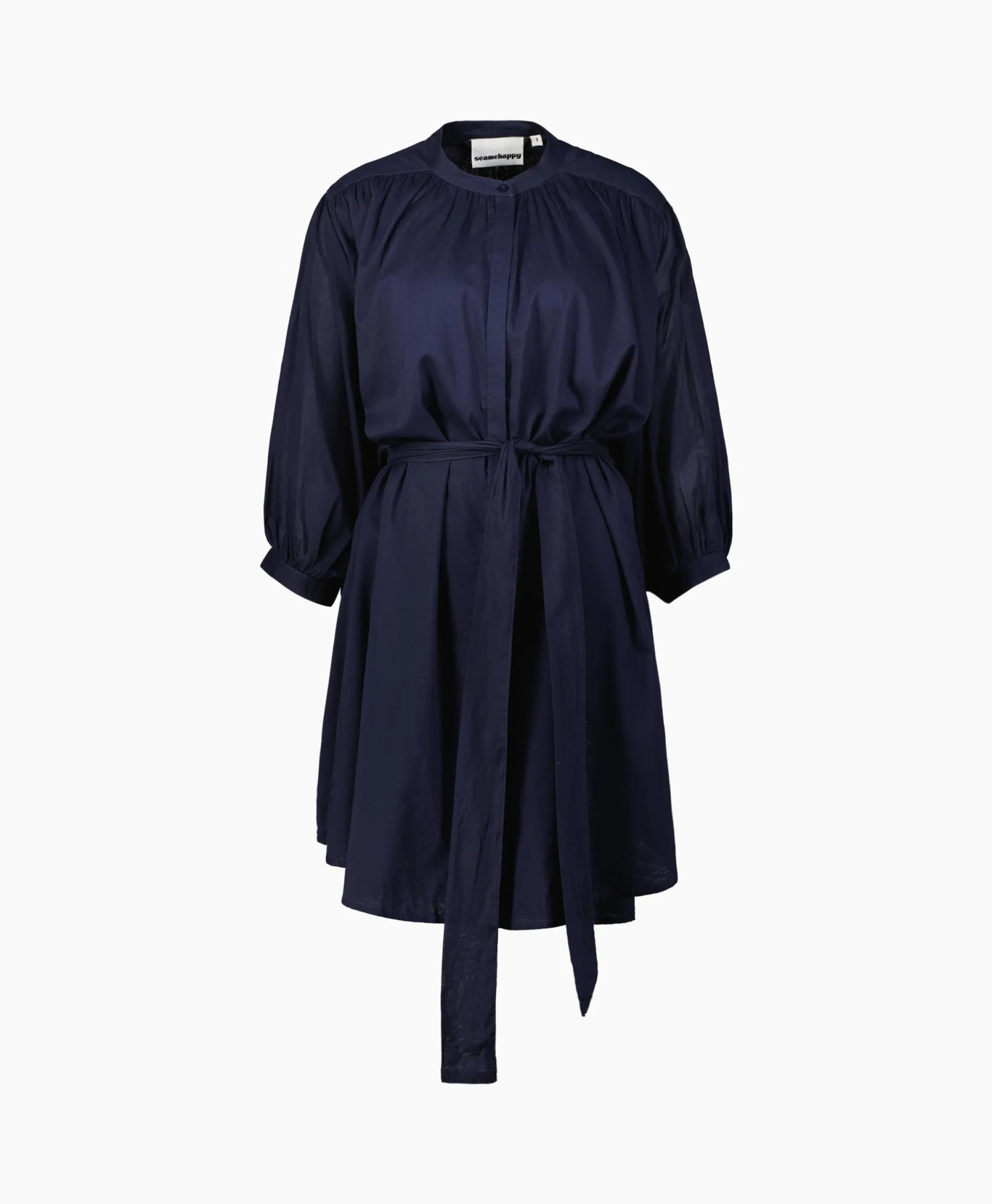 Cheap Mini Jurk Balloon Short Double Layered Donker Blauw Dames Jurken