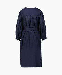 Cheap Mini Jurk Balloon Short Double Layered Donker Blauw Dames Jurken