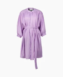 Clearance Mini Jurk Balloon Short Double Layered Lila Dames Jurken