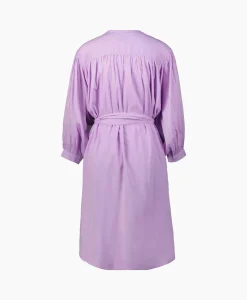 Clearance Mini Jurk Balloon Short Double Layered Lila Dames Jurken