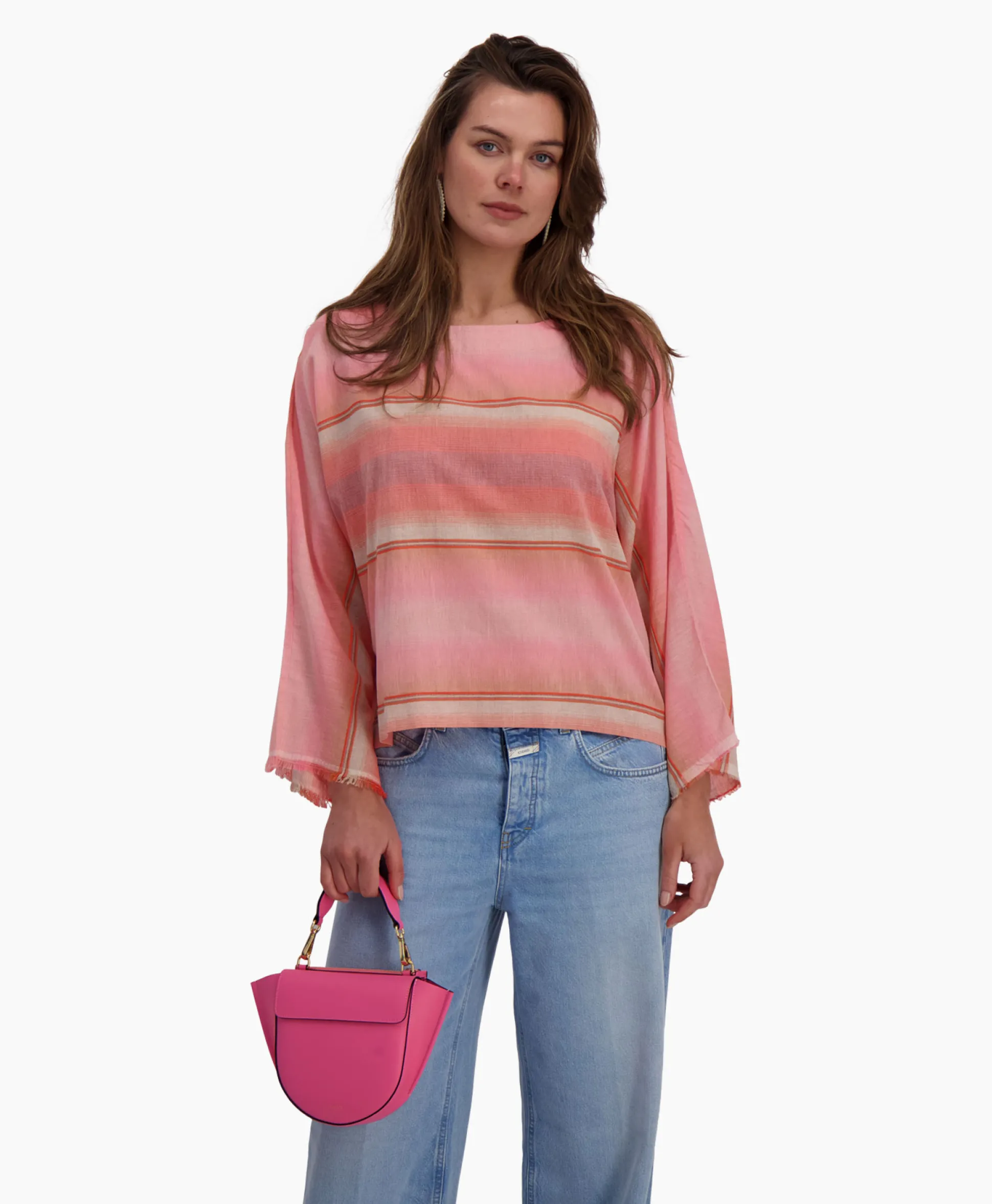 Store Top Moorea Multicolour Oranje Dames T-Shirts & Tops