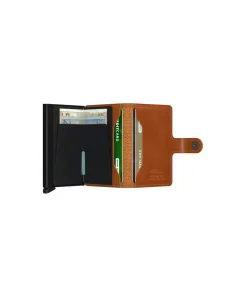 Best Sale Portemonnee Miniwallet Perforated Bruin Heren Portemonnees