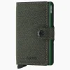 Hot Portemonnee Miniwallet Twist Groen Heren Portemonnees