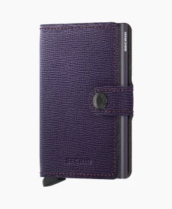 Hot Portemonnee Miniwallet Crisple Midden Paars Dames Portemonnees