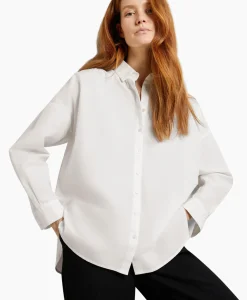 Store Blouse Dina-Sanni Ls Shirt Noos Wit Dames Blouses