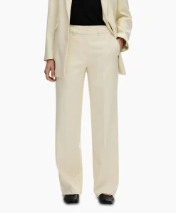 Outlet Broek Rita Mw Wide Pant Birch B Off White Dames Broeken