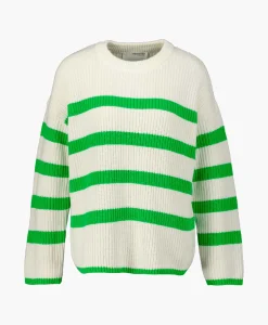 Store Gebreide Trui Bloomie Ls Knit O-Neck B Noos Off White Dames Truien