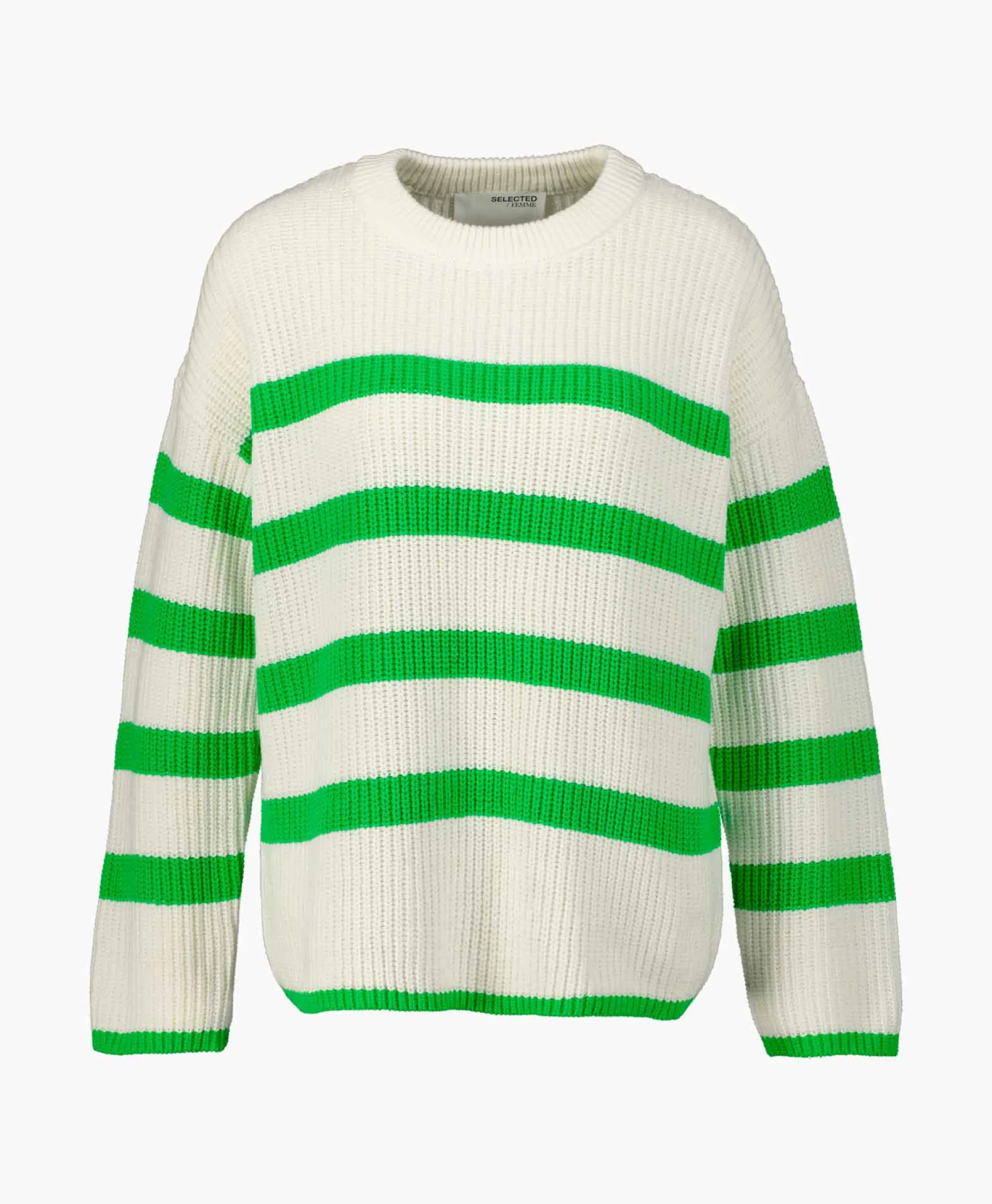 Store Gebreide Trui Bloomie Ls Knit O-Neck B Noos Off White Dames Truien