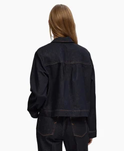 Cheap Jack Lisa Boxy Denim Jacket D2 Donker Blauw Dames Jassen