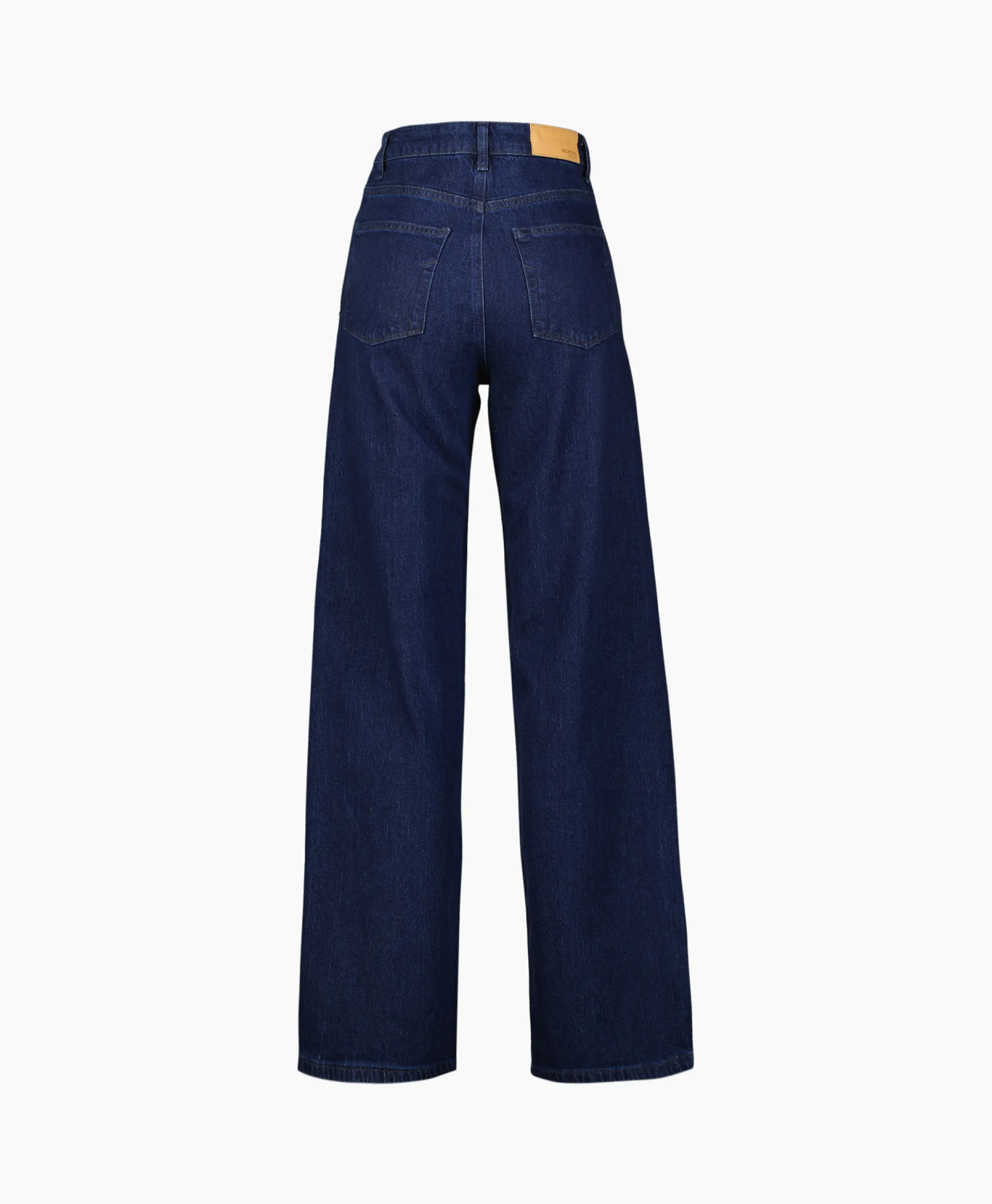 Hot Jeans Marley-Bea Hw Mid Blue Wide Jean Blauw Dames Broeken