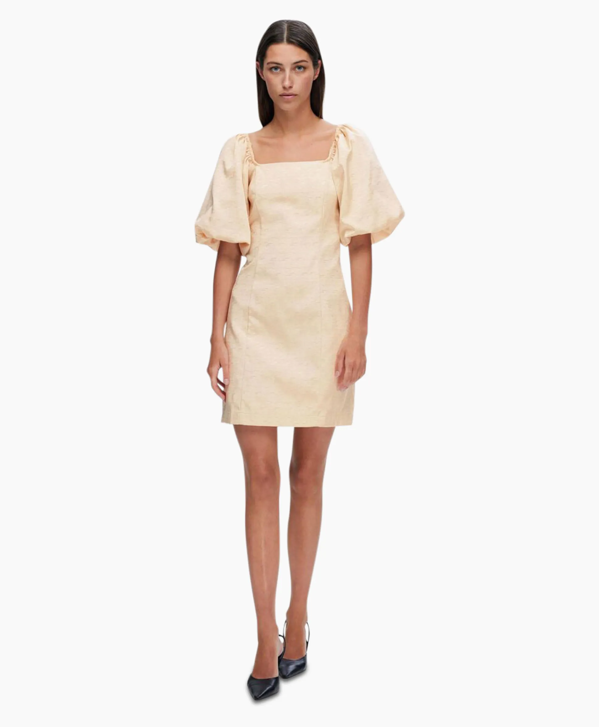 Sale Jurk Firmina 3/4 On Off Short Dress B Zand Dames Jurken