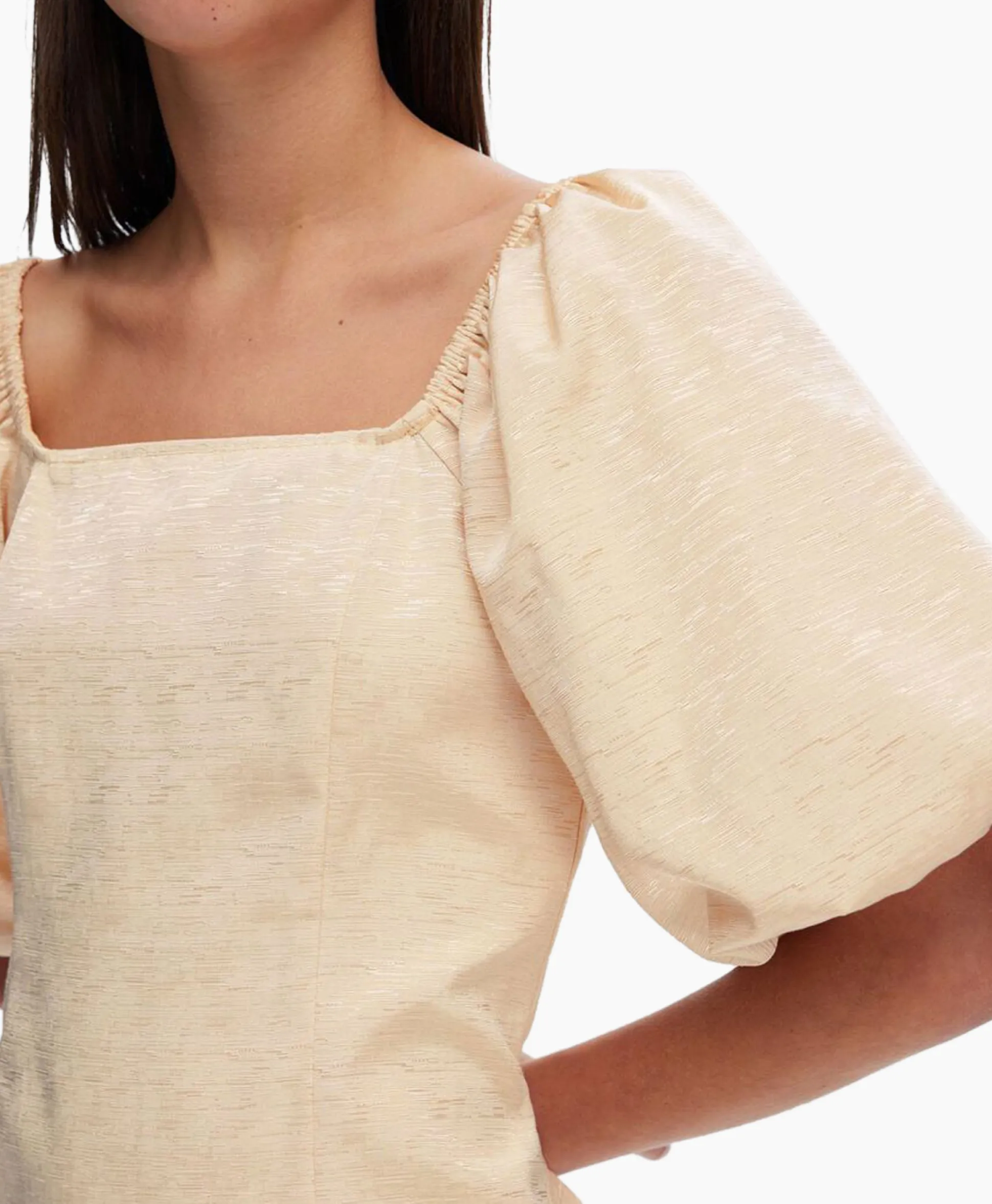 Sale Jurk Firmina 3/4 On Off Short Dress B Zand Dames Jurken