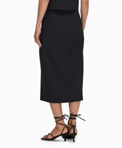 Shop Midi Rok Rita Hw Long Skirt Dsm Donker Blauw Dames Rokken