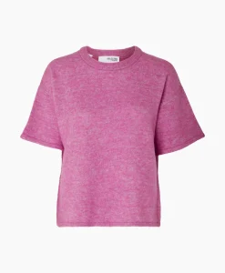 New Pullover Maline-Liliana 2/4 Knit O-Neck N Roze Dames Truien