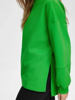 Fashion Pullover Yrsa Ls Crew Neck Sweat Groen Dames Truien