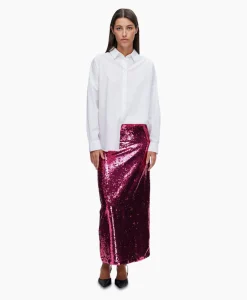 Sale Rok Omina Hw Ankle Sequins Skirt B Pink Dames Rokken