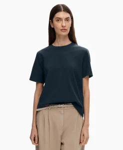 Best Sale T-Shirt Essential Ssboxy Tee Noos Donker Blauw Dames T-Shirts & Tops