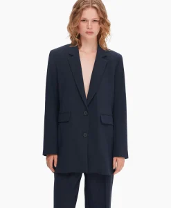 Online Jasje Rita Ls Relaxed Blazer D Sapdonker Blauw Dames Blazers