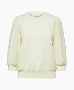 Best Sweater Tenny 3/4 Sweat Top Noos Wit Dames Truien