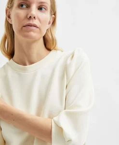 Best Sweater Tenny 3/4 Sweat Top Noos Wit Dames Truien