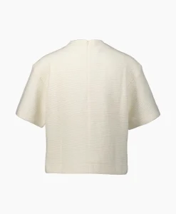 Best T-Shirt Korte Mouw Frankie 2/4 T-Neck Wit Dames T-Shirts & Tops