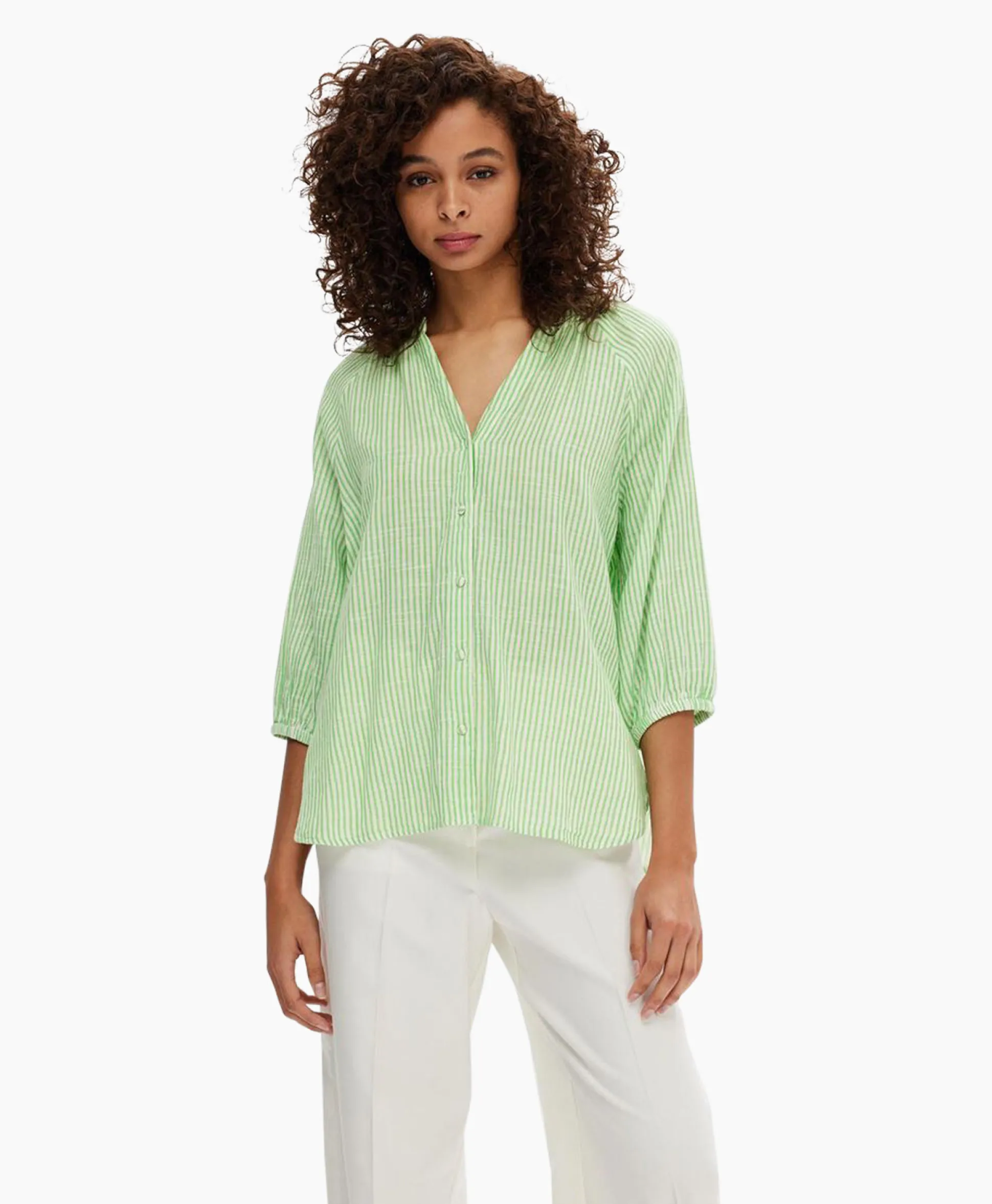 Flash Sale T-Shirt Korte Mouw Alberta 3/4 Stripe Shirt Noos Off White Dames T-Shirts & Tops