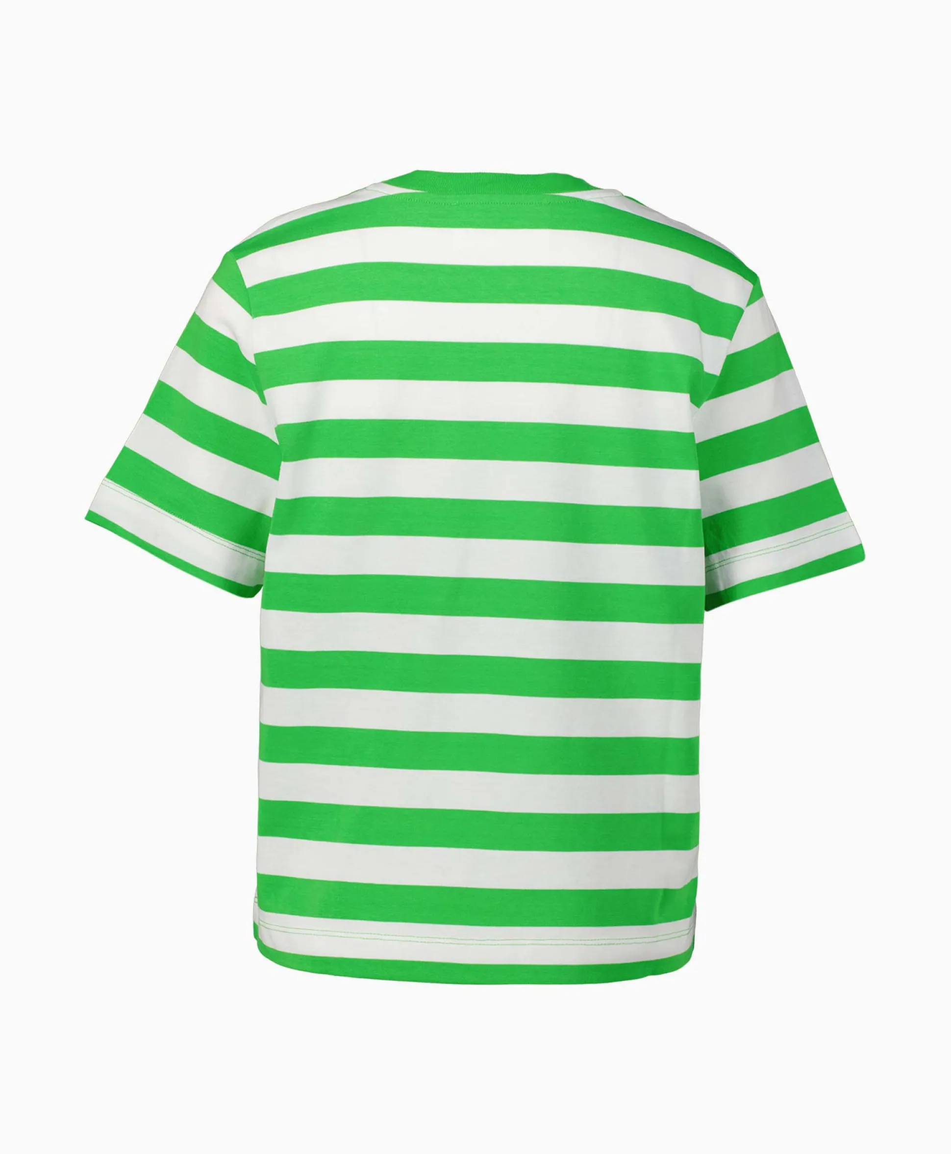 Store T-Shirt Korte Mouw Essential Ss Striped Boxy Tee N Groen Dames T-Shirts & Tops
