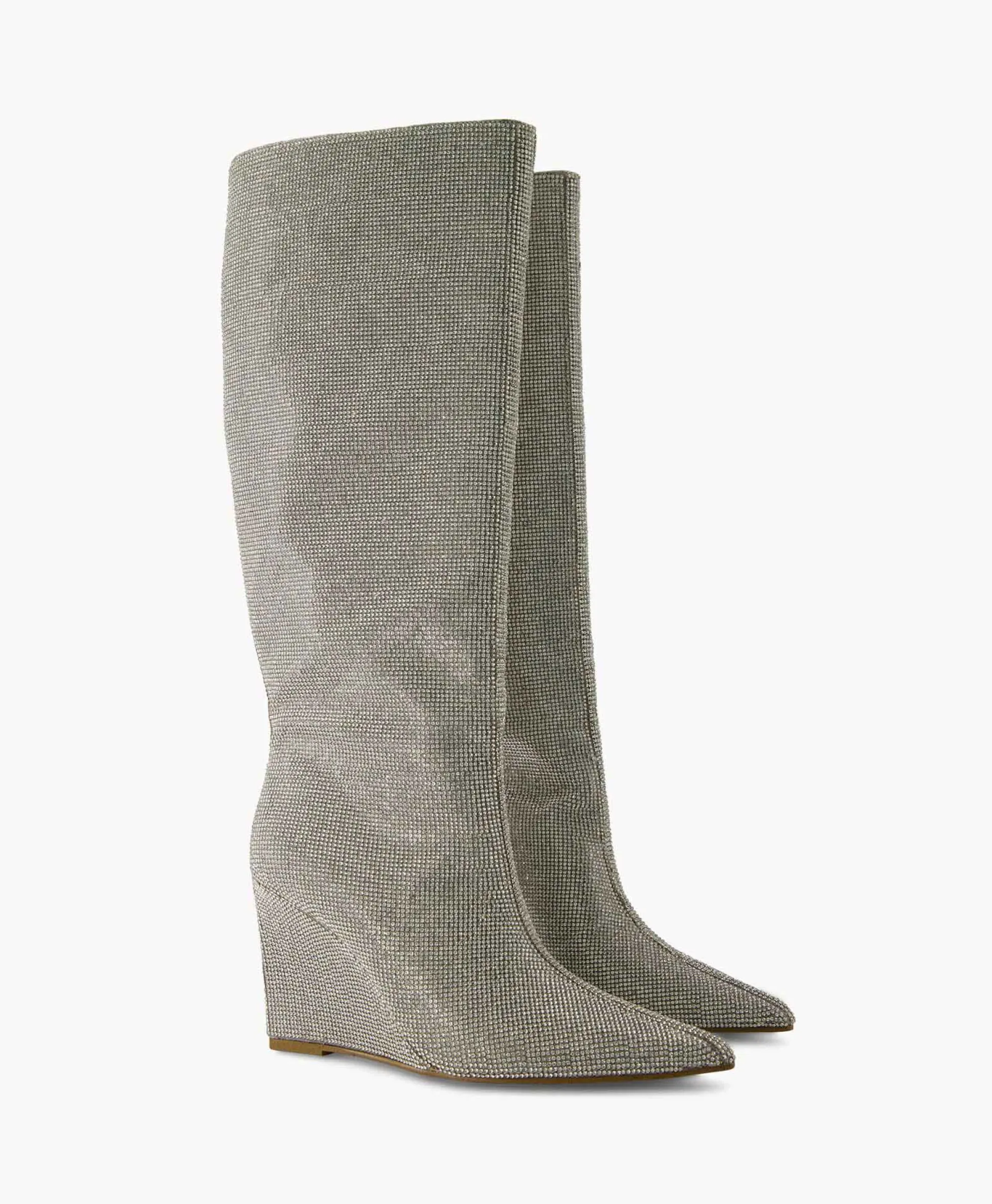 Fashion Lange Laars Showout R Zilver Dames Laarzen