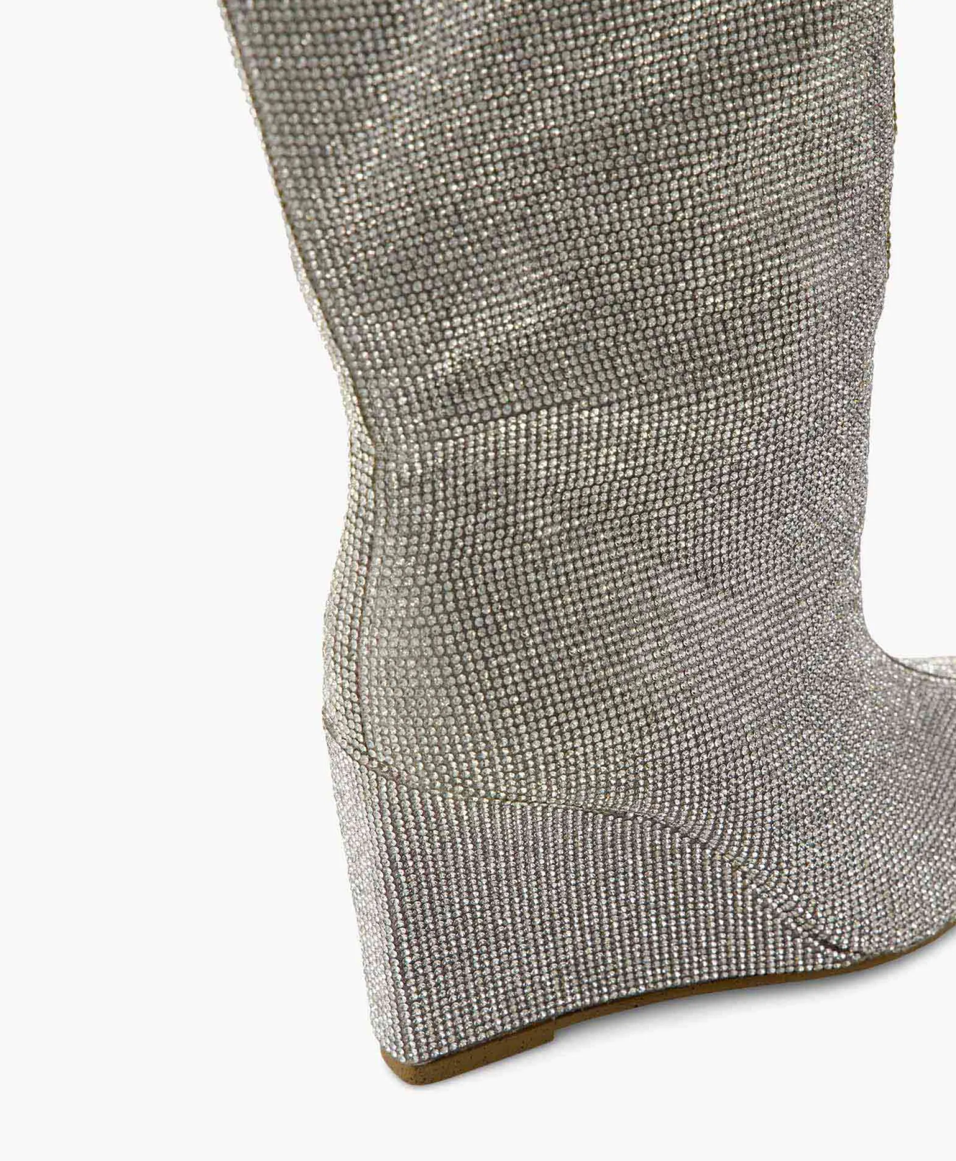 Fashion Lange Laars Showout R Zilver Dames Laarzen