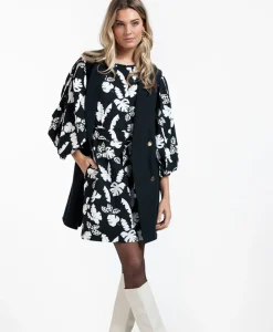 Outlet Blazer Jazzy Bonded Donker Blauw Dames Gilets