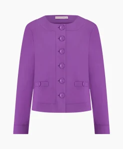 Fashion Blazer Janet Bonded Paars Dames Blazers